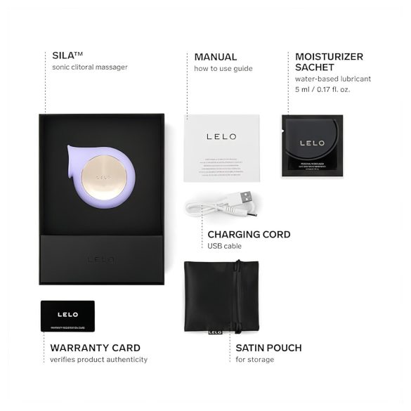 LELO Sila - клиторален вибратор с вълни - водоустойчив - лилав