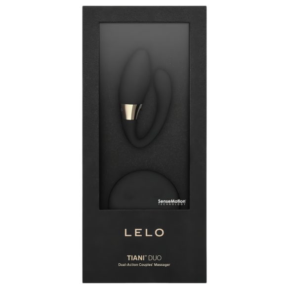 LELO Tiani Duo - силиконов двоен вибратор (черен)
