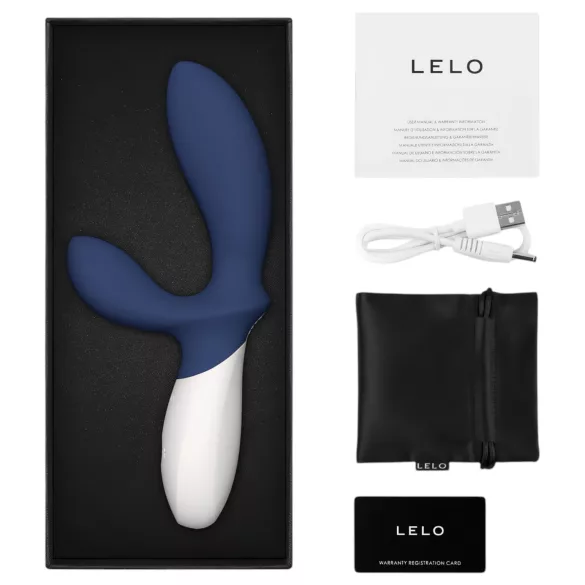 LELO Loki Wave 2 - презареждаем вибратор за простата - водоустойчив - син