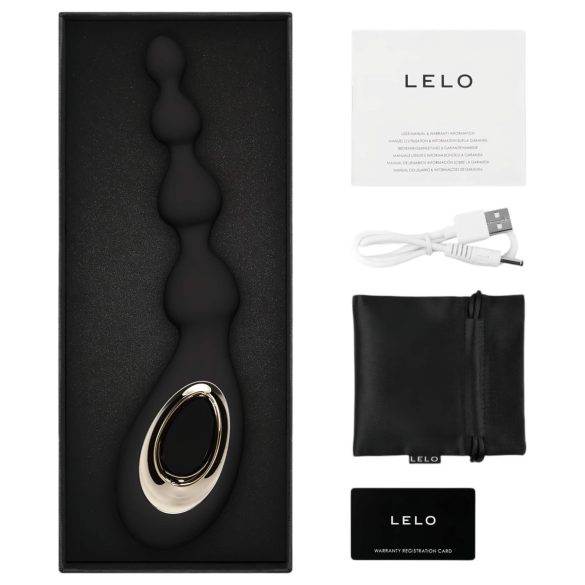 LELO Soraya Beads - акумулаторен водоустойчив анален вибратор - черен