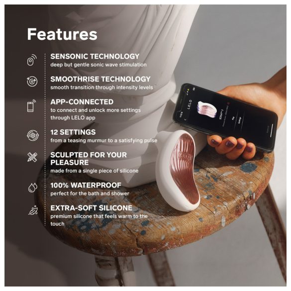 LELO Sona 3 - звуков вълнов клитор стимулатор (бял)