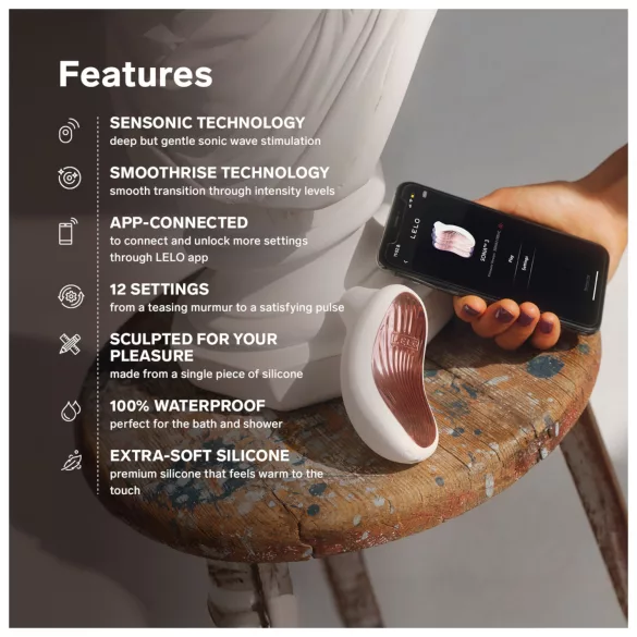 LELO Sona 3 - вибратор за клитор с вълни - лавандула