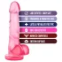 B Yours Sweet N Hard 4 - дилдо с тестиси - 18 см - розов