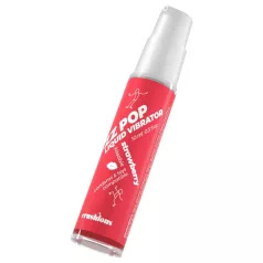   Crushious ZZ POP - ядлив течен вибратор, ягода (10 ml)