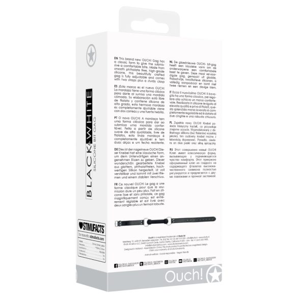 Ouch! - кучешка кост за уста - черна