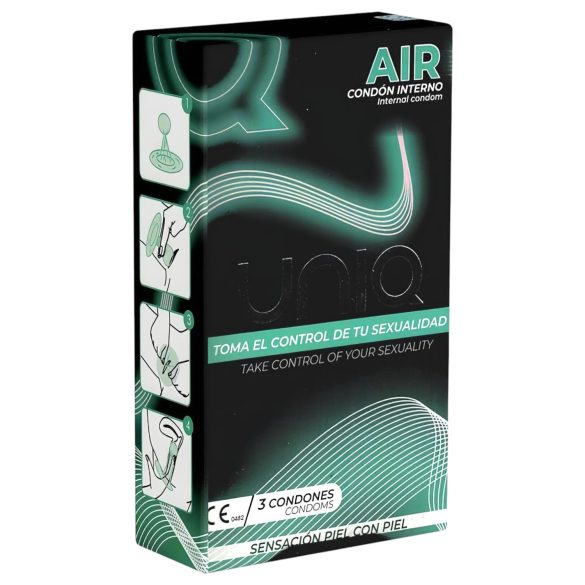 Uniq Air - тънък дамски презерватив (3 бр.)