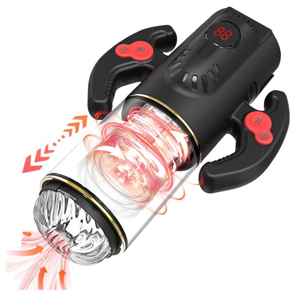 AlvUp - автоматичен въртящ мастурбатор - черен