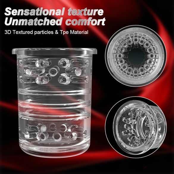 AlvUp - автоматичен въртящ мастурбатор - черен