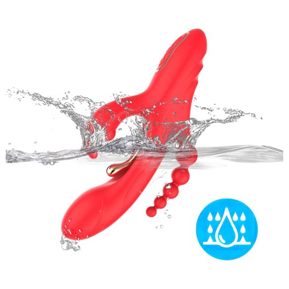 Bestoy - 3 в 1 вибратор с езици (червен)