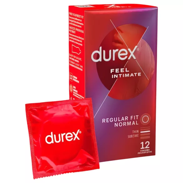 Durex Feel Intimate - тънки презервативи - 12 броя