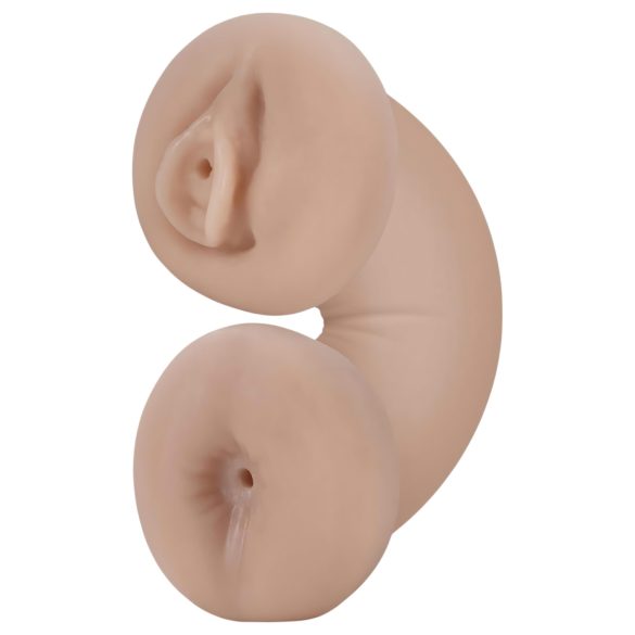 Enlust Tasha - вибратор вагина и дупе с AI изображения - телесен цвят