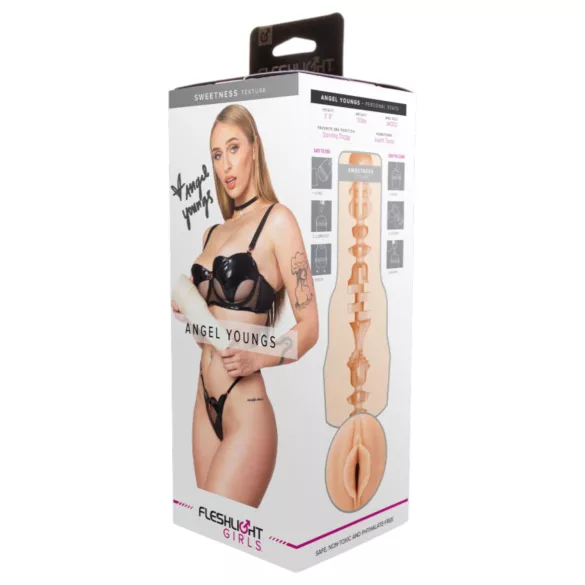 Fleshlight Angel Youngs - вагина мастурбатор - реалистична - телесен цвят