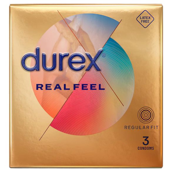 Durex Real Feel - латексови презервативи без латекс (3 бр.)
