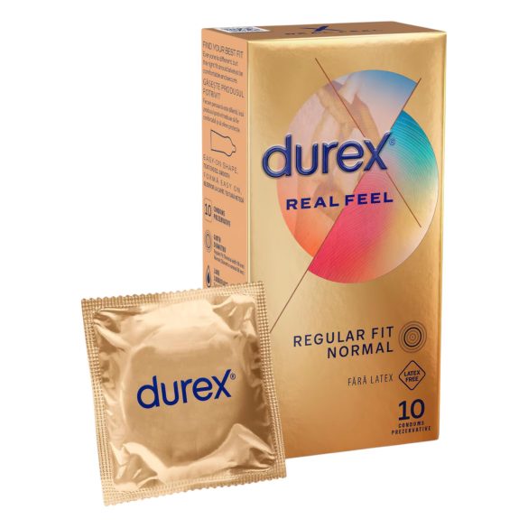 Durex Real Feel - Безлатексови презервативи (10 бр.)