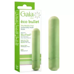   Gaia Eco M - вибратор с пръчковидна форма - екологичен, зелен, среден размер