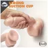 blush Dr. Skin Glide реалистично дилдо - 21,5 см, с тестиси