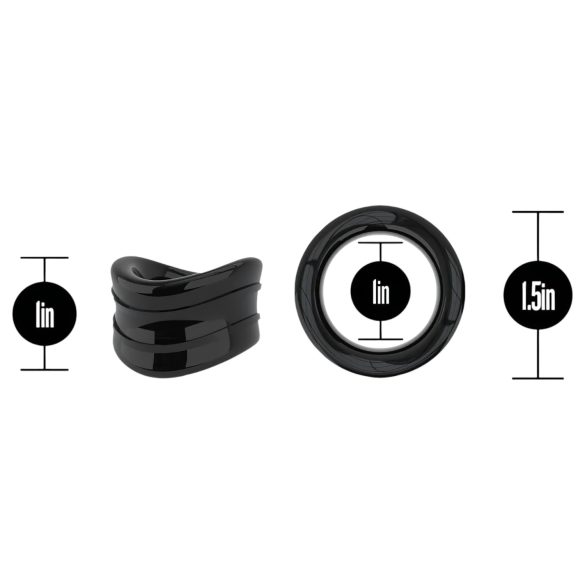 Stay Hard Beef - тестисен удължител - черен