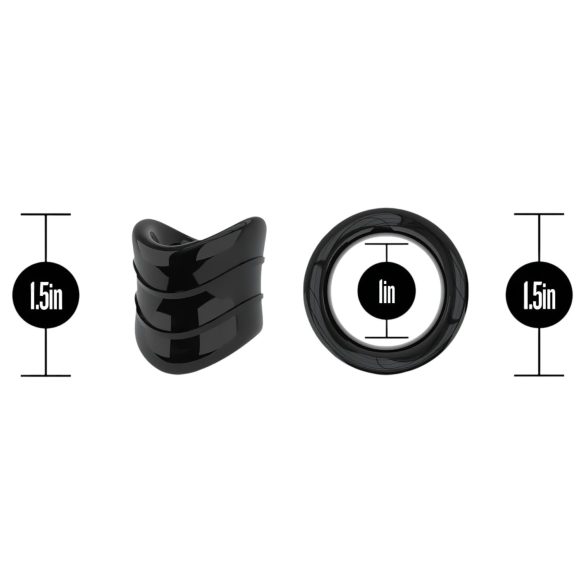 Stay Hard - пенис пръстен - черен