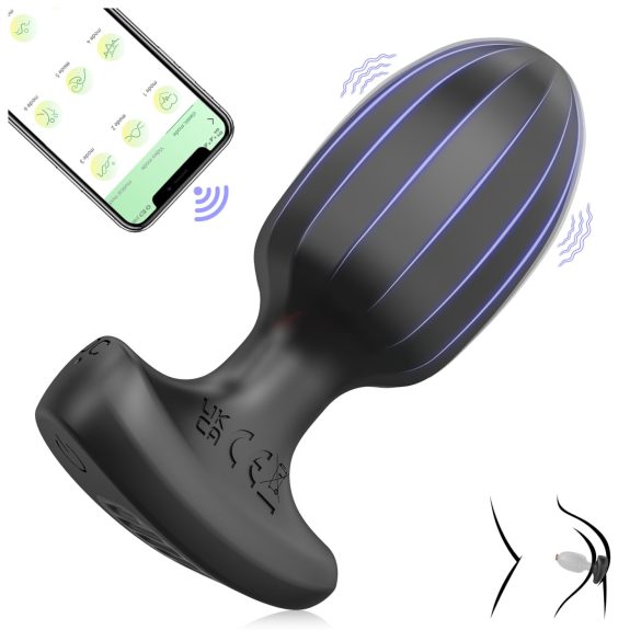 AlvUp - смарт анален вибратор - черен