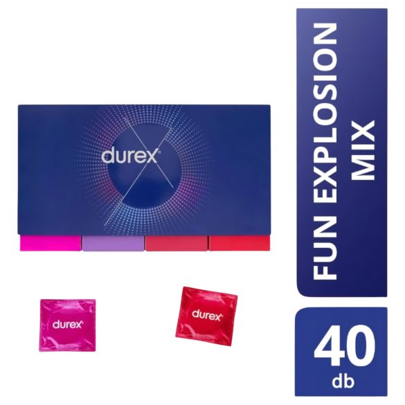 Durex Fun Explosion - презервативи комплект - 40 броя