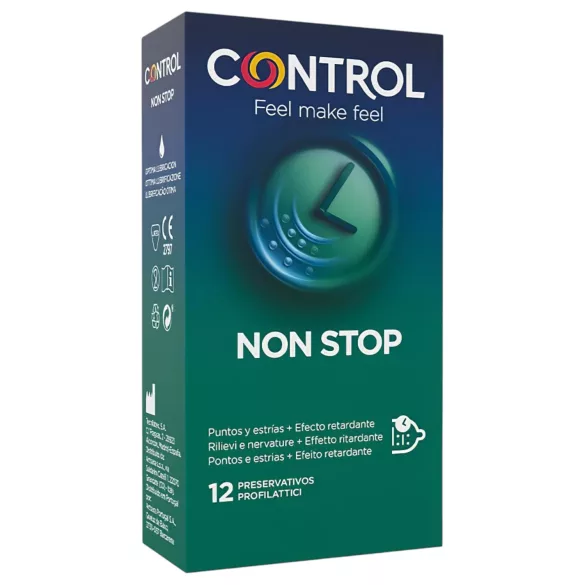 Control - презервативи с оребрена повърхност и задържащ ефект - 12 броя