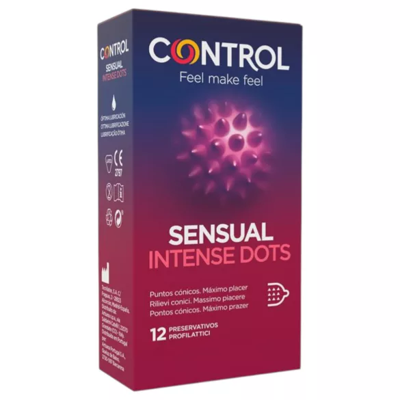 Control - презерватив с релефни шипчета - 12 броя