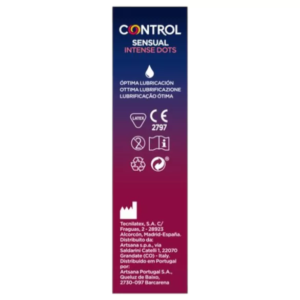 Control - презерватив с релефни шипчета - 12 броя
