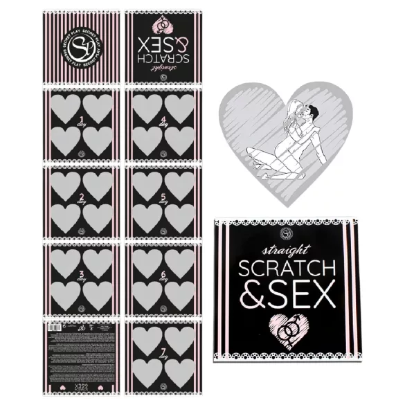 Secret Play Scratch & Sex Straight - игра за изтриване със секс пози за двойки (на 5 езика)