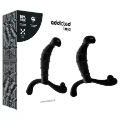   Addicted Toys - масажор за простата и перинеума (черен) - 11,3 cm
