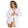 Subblime Queen Plus - дантелен халат комплект - бял (XL-2XL)