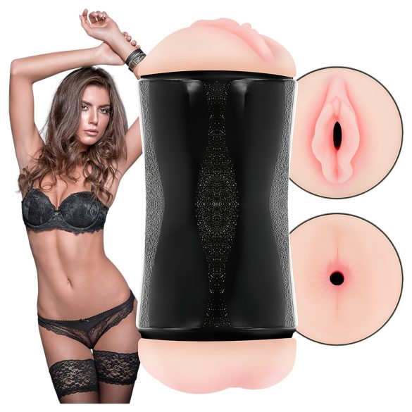 JamyJob - мастурбатор вагина и анус - натурален цвят