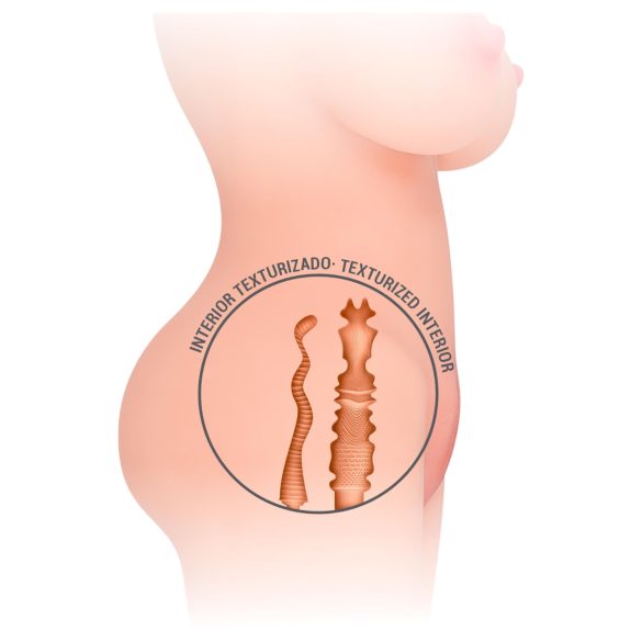 Intense Deep Touch Jesse - мъжки торс мастурбатор - реалистичен, телесен цвят