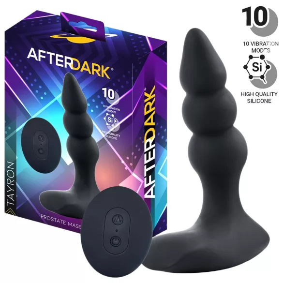 AfterDark - вибриращ простатен масажор - черен