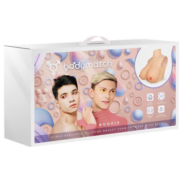 INTOYOU - реалистични силиконови гърди за поставяне - натурален цвят