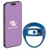 INTOYOU – интелигентен вибриращ пръстен за пенис и тестиси (син)