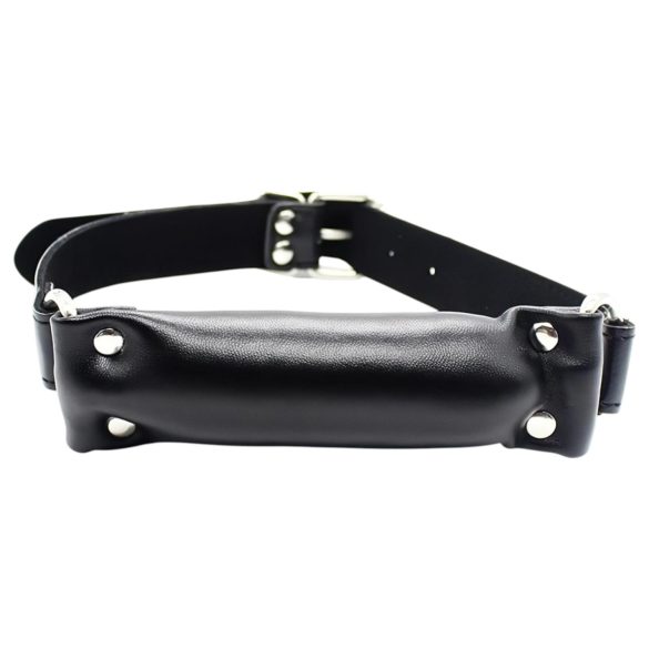 Latetobed - еротична топка за уста с подплата - черна