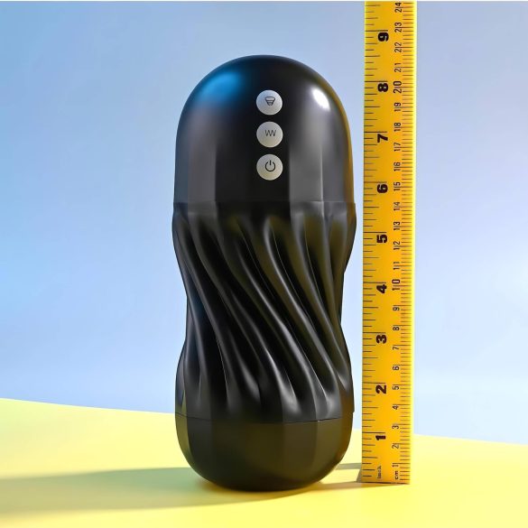 Playboy Solo Stroker - акумулаторен смукателен мастурбатор (черен)