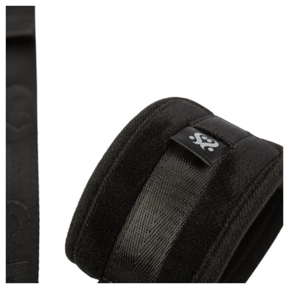 Sei Mio - белезници и нашийник - за връзване на ръце - черен