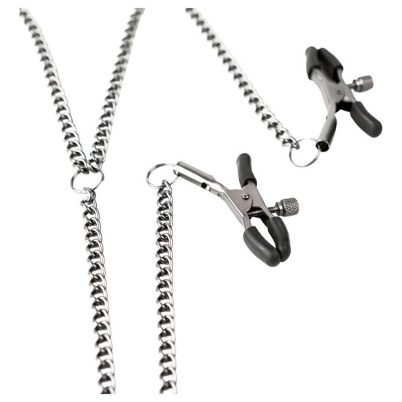 Sei Mio - щипки за зърна и срамни устни (черно)