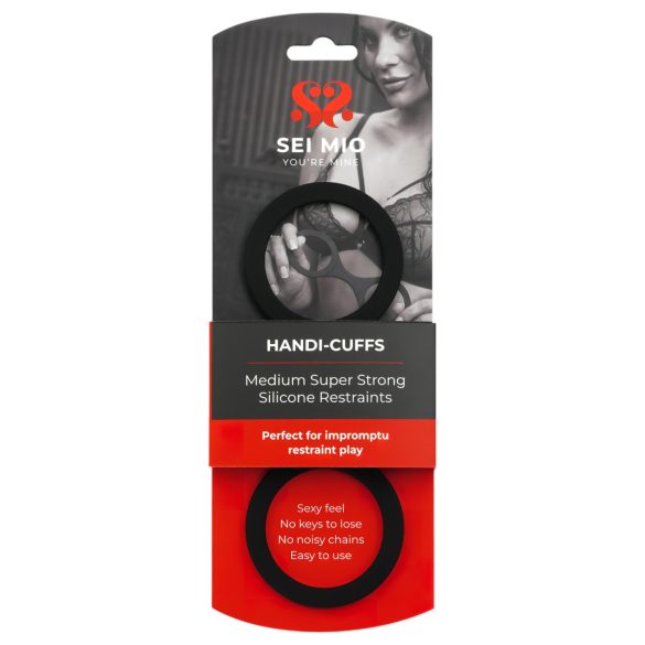 Sei Mio - силиконови белезници - M размер - черни