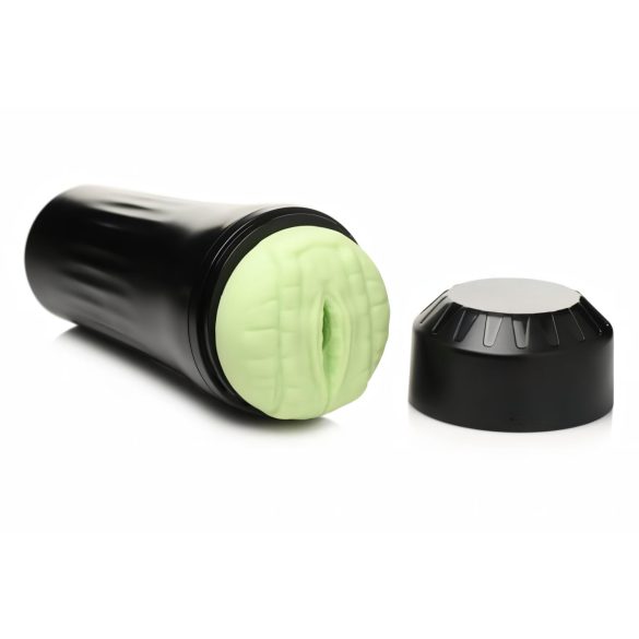 Creature Cocks Raptor - вагина в кутия с влечуго дизайн (черно-зелено)