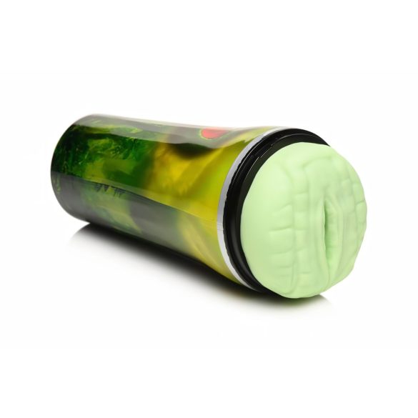 Creature Cocks Raptor - вагина в кутия с влечуго дизайн (черно-зелено)