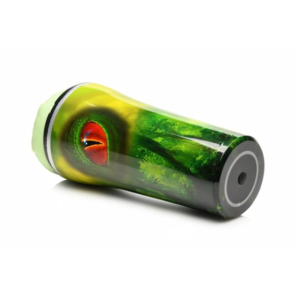 Creature Cocks Raptor - вагина в кутия с влечуго дизайн (черно-зелено)