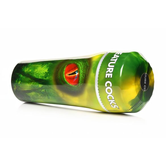 Creature Cocks Raptor - вагина в кутия с влечуго дизайн (черно-зелено)