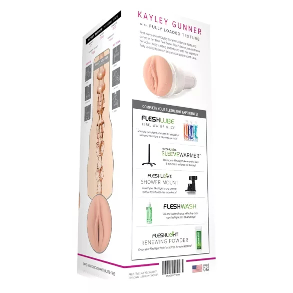 Fleshlight Kayley Gunner - вагина реалистична - цвят натурален