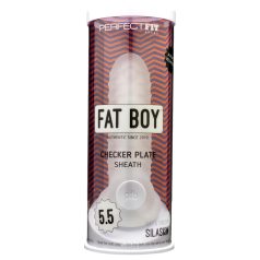   Fat Boy Checker Box - удължител за пенис - 15 см - бял