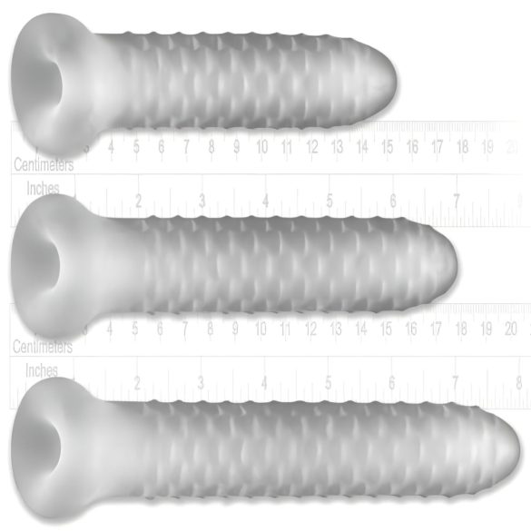 Fat Boy Checker Box - удължител за пенис - 19см - бял