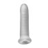 Fat Boy Micro Ribbed - пенис ръкав (17см) - бял