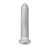 Fat Boy Micro Ribbed - удължител за пенис (19см) - бял
