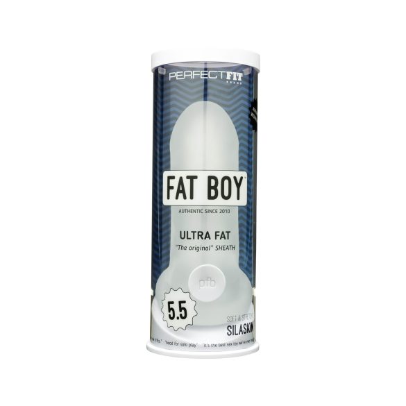 Fat Boy Original Ultra Fat - пенис ръкав (15см) - бял